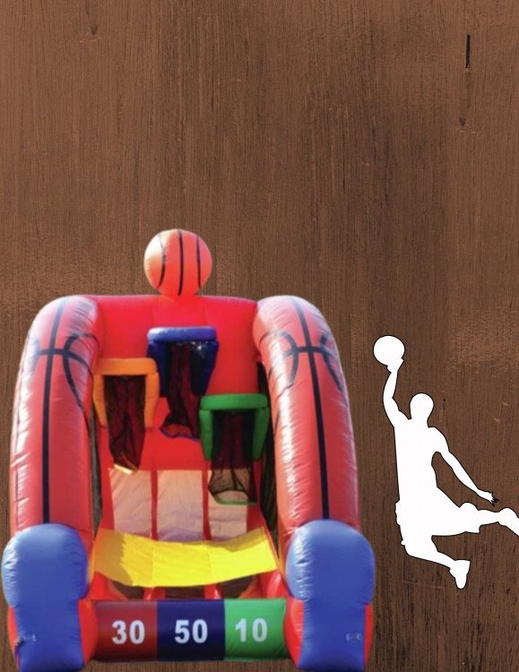 Giant Inflatable Basketball Challenge