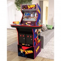 Arcade1UpX Men4 playerArcadewithRiserExclusiveStoolandLight UpMarquee 1704336219 X-Men 4-Player Arcade Game