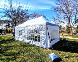 1000005390 1708484219 10x20 Popup Tent W/Sidewalls Delivery & Setup inc